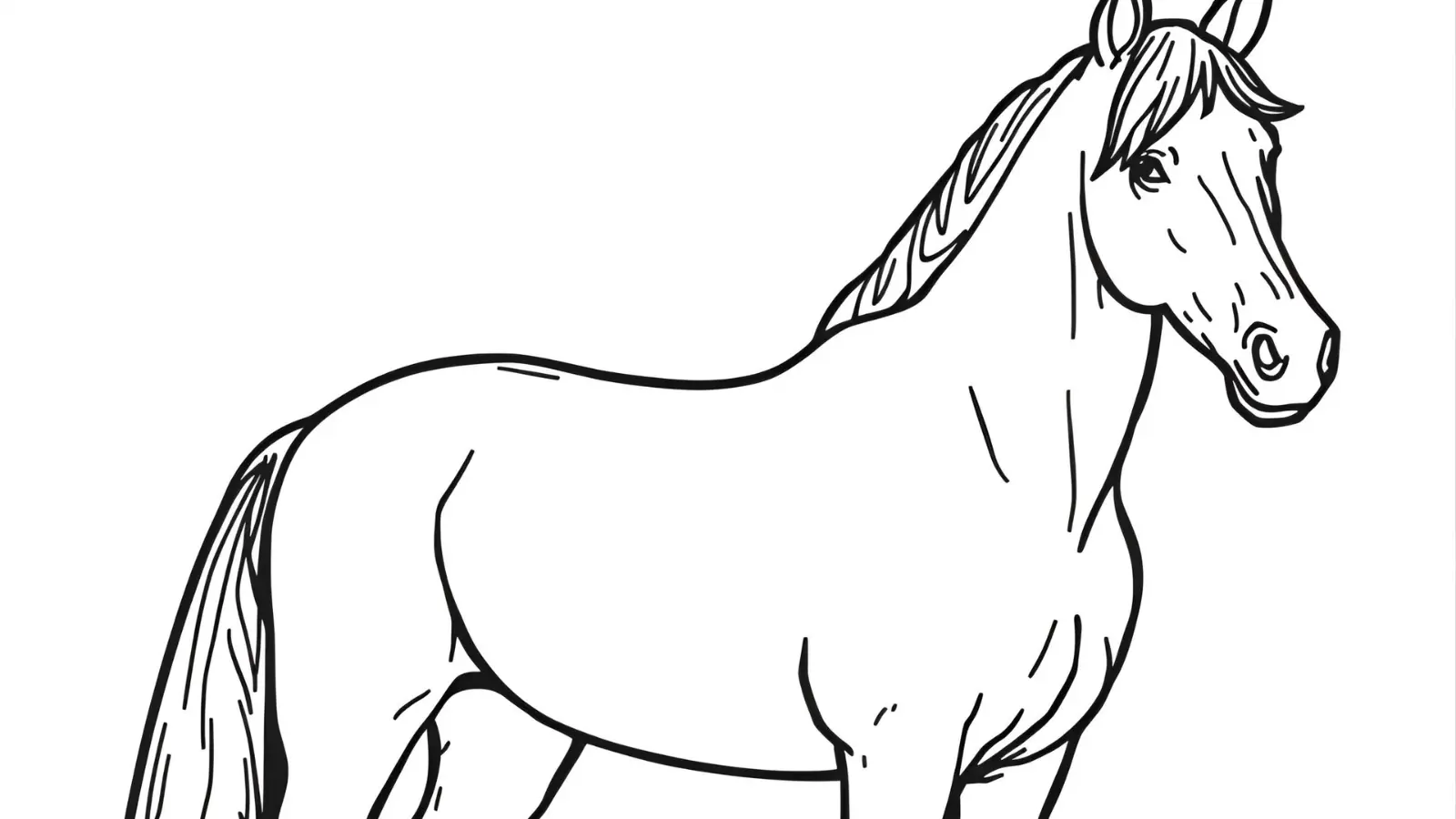 horse coloring page