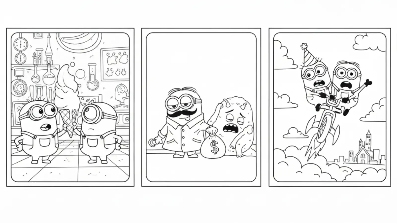 minions coloring pages