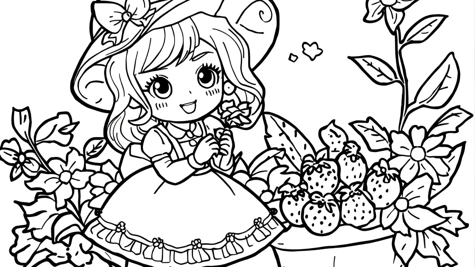 strawberry shortcake coloring pages