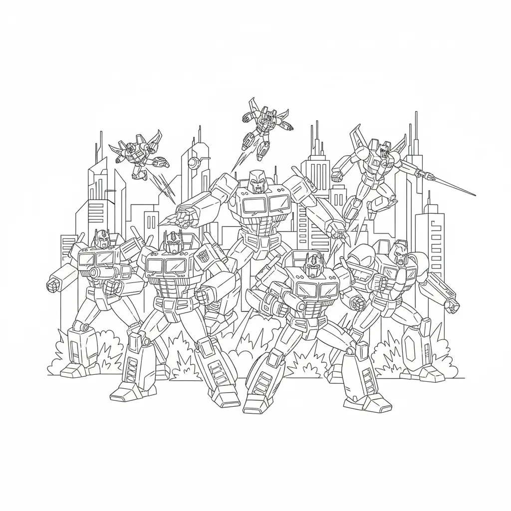 transformers coloring pages
