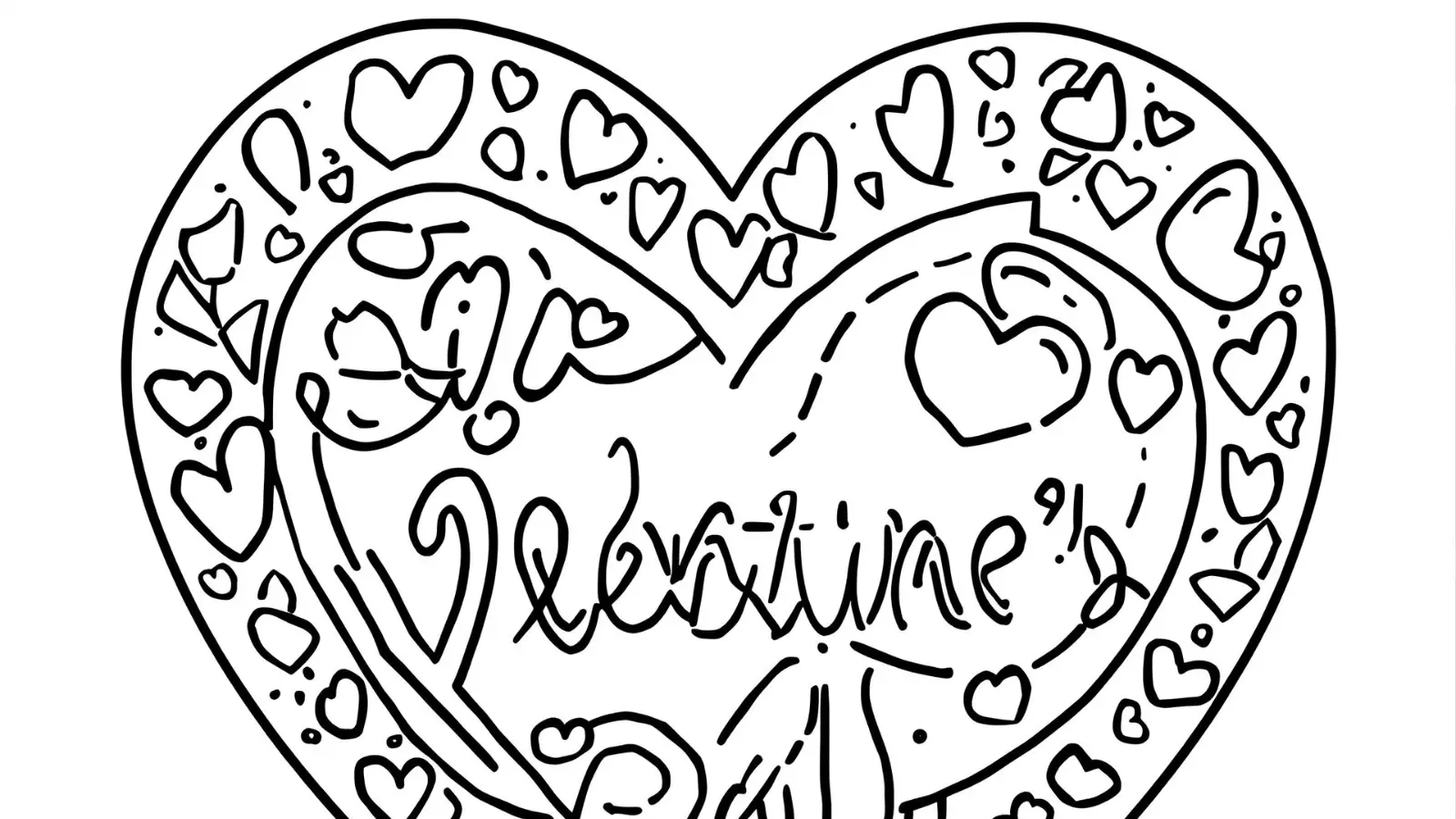 valentine's day coloring pages