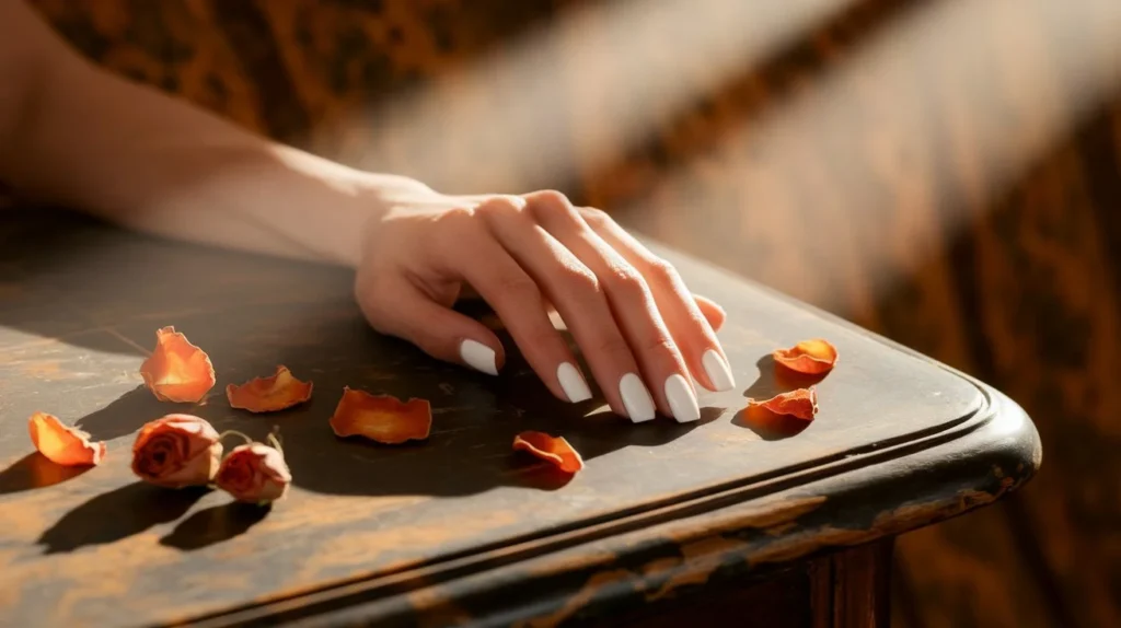 what does white nail polish mean